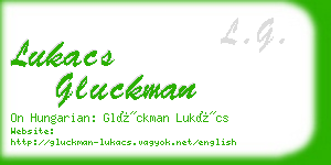lukacs gluckman business card